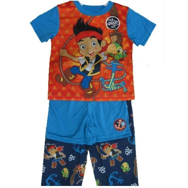 Disney Jake and The Never Land Pirates Toddler Boys Pajama Set Sizes 2T-4T 